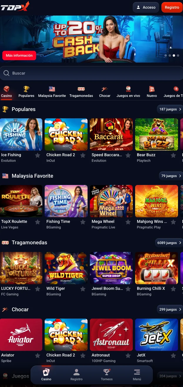 Casino Topx Mobile and App Access